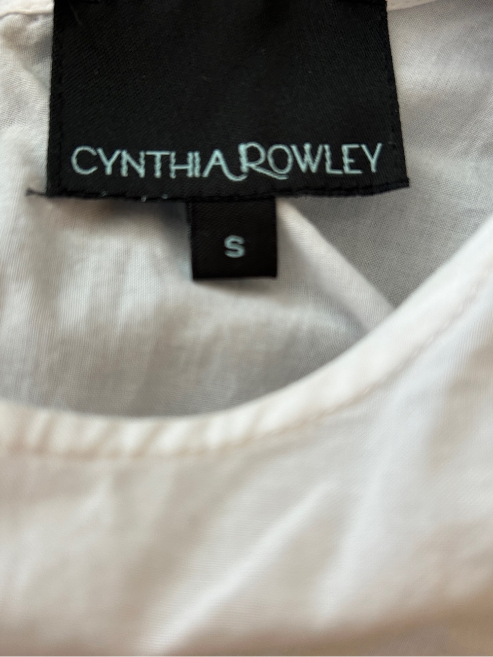 Cynthia Rowley White Embroidered Lace-Trim Blouse - Picture 6 of 7